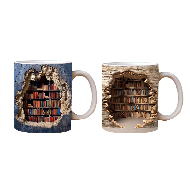 Unique 3D Book Mug