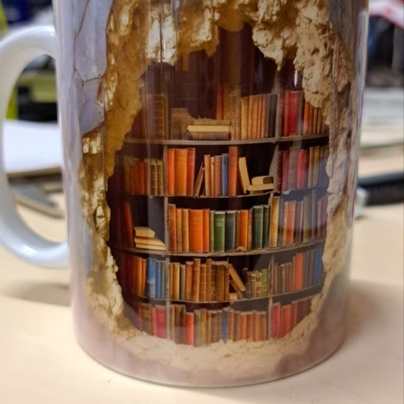 Unique 3D Book Mug