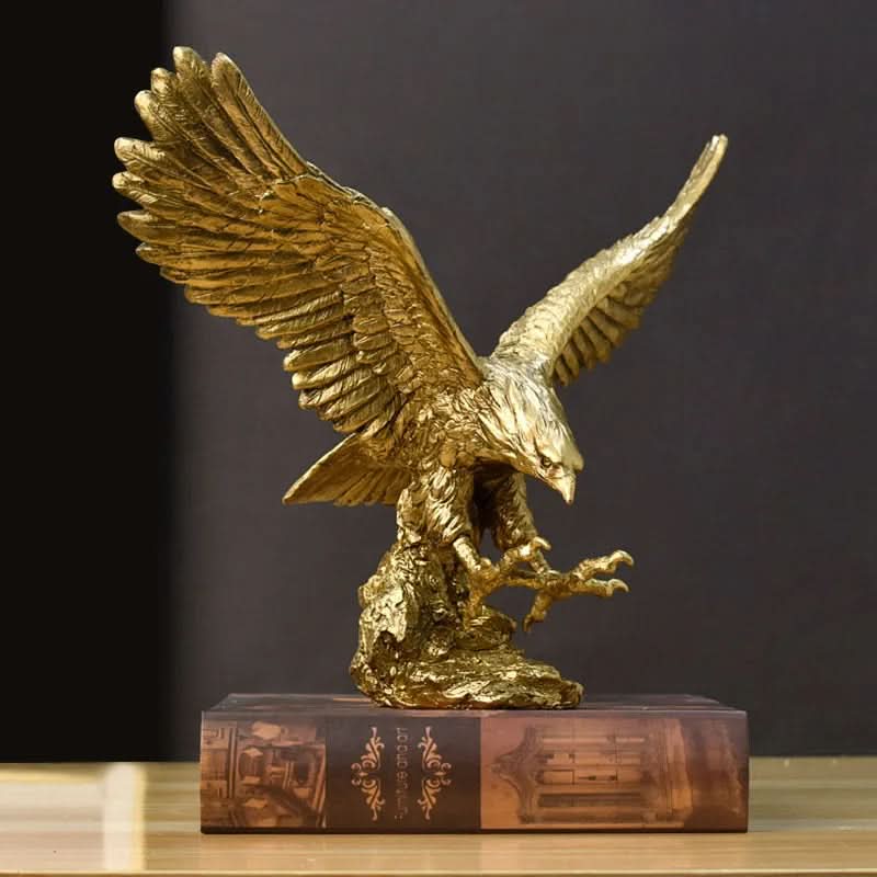 Premium Golden Eagle Figurine – Luxury Home Decor