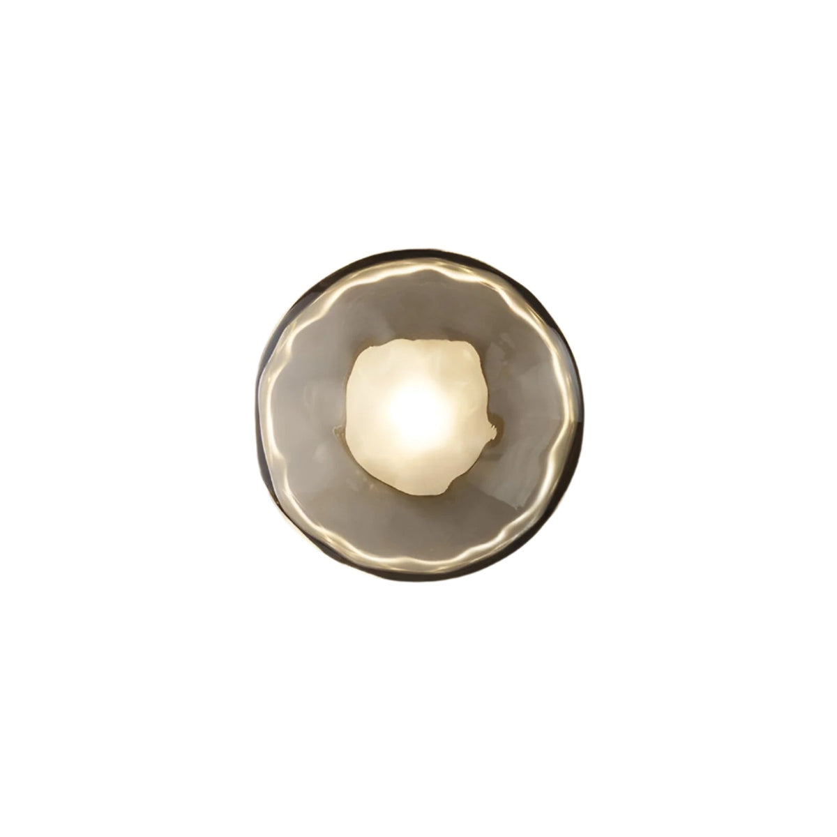 Minimalist Round Glass Wall Light