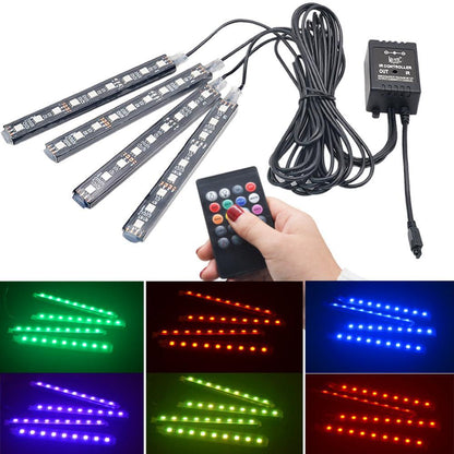Colorful Car LED Strip Light with Remote Control - Yeezlab