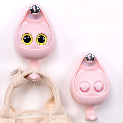 Fun Smiling Cat Wall Hooks