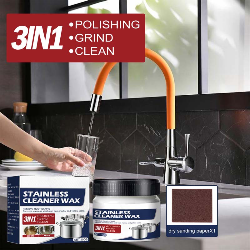 Powerful Nano Stainless Steel Polish Cleaner Wax