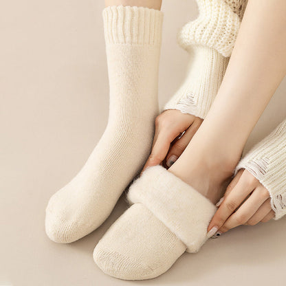 Soft Warm Men Women Thermal Velvet Socks