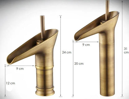 Contemporary Single Handle Kitchen Faucet with Waterfall Spout