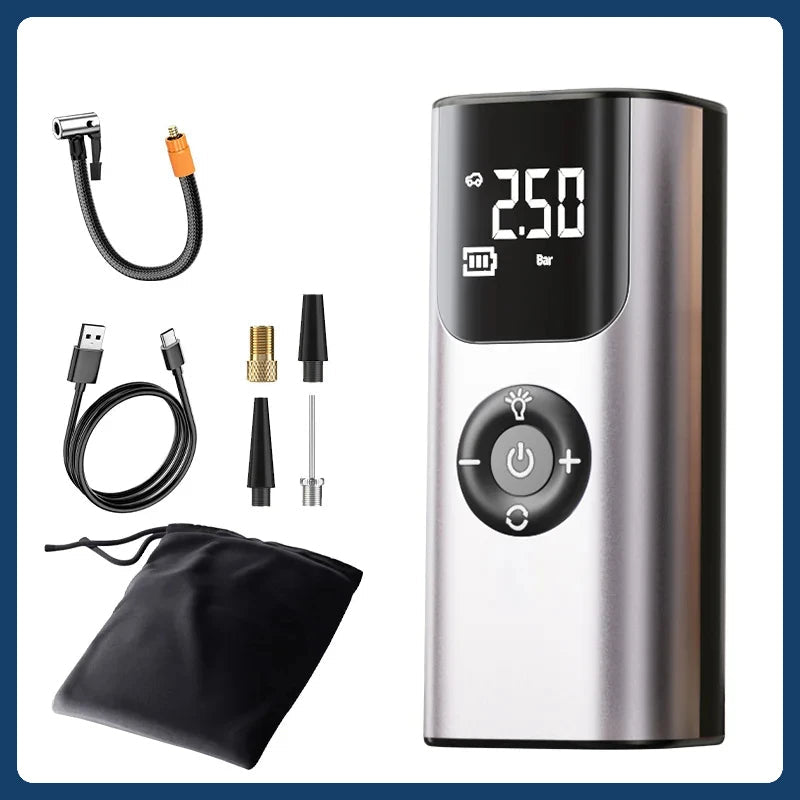 Compact Portable Car Tire Inflator Pump