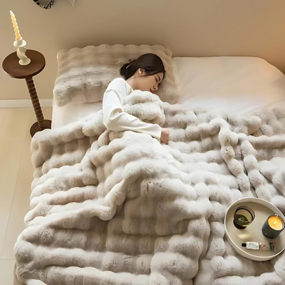 Plush Faux Fur Soft Blanket Throw