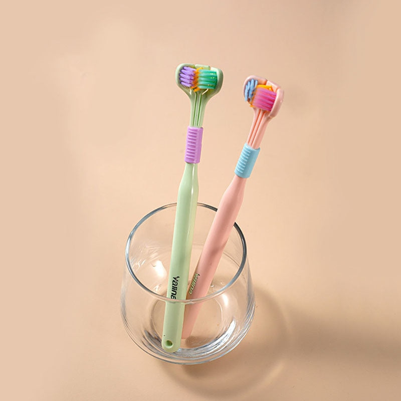 Gentle 3-Sided Toothbrush for Sensitive Teeth