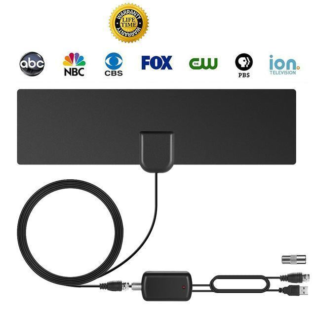 HD TV Antenna with Amplified Signal Booster for Indoor Use - Yeezlab