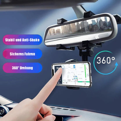 Universal Adjustable Car Phone Mount Rear View Mirror Holder
