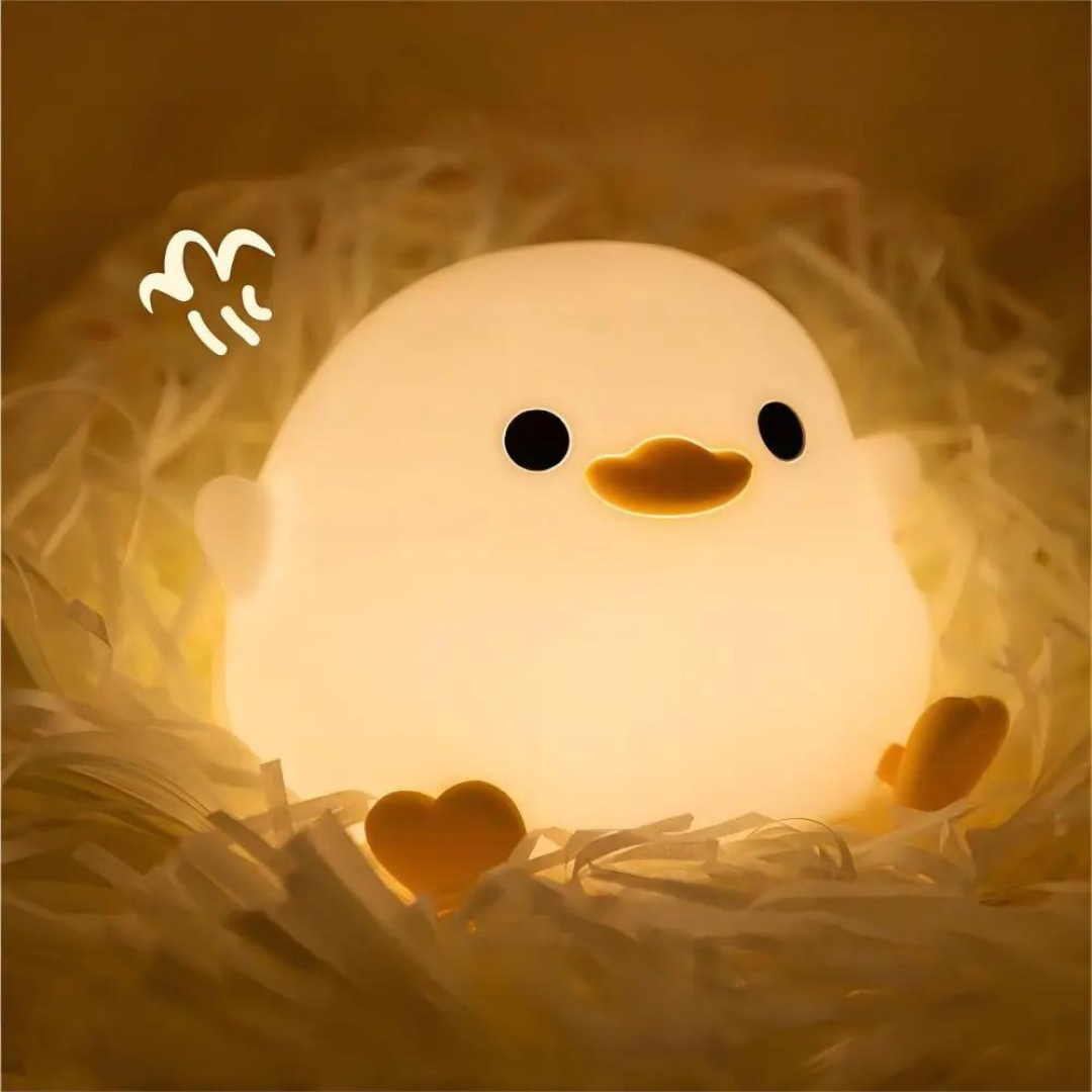 Soft Duck Night Lamp with Adjustable Brightness