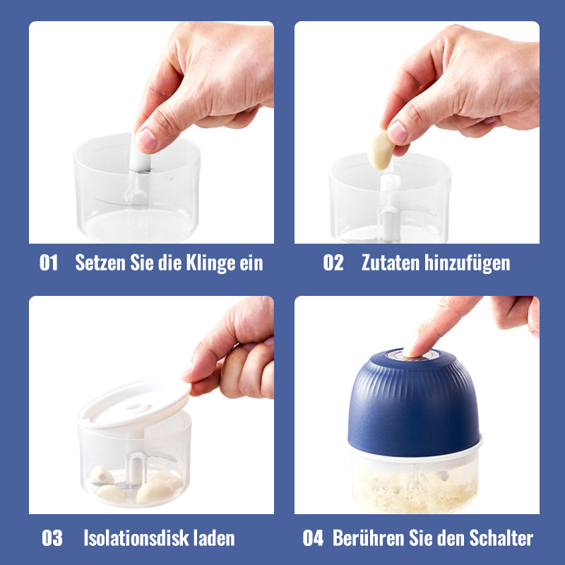 Portable Compact Garlic Crusher Cordless