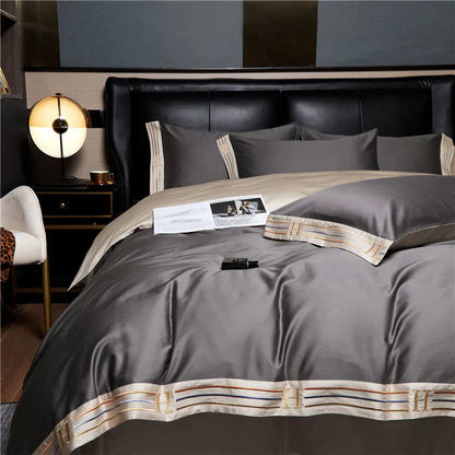 Soft Cotton Embroidered Bed Sheet Set - Yeezlab