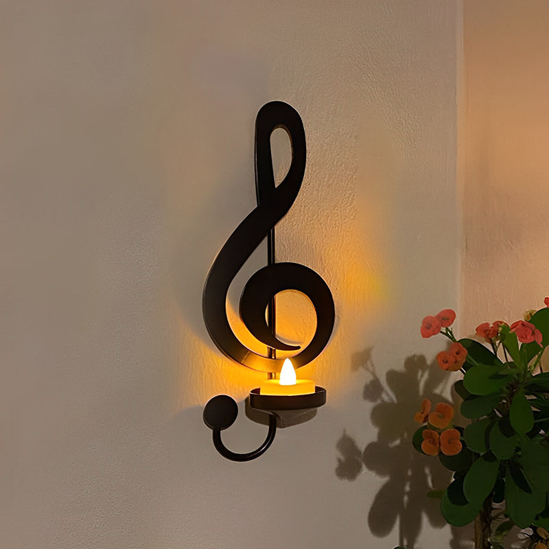 Musical Note Metal Candle Holder - Yeezlab