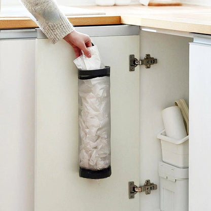 Space-Saving Plastic Bag Holder