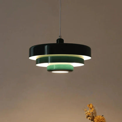 Rustic Metal Pendant Light - Soft Warm LED Lighting