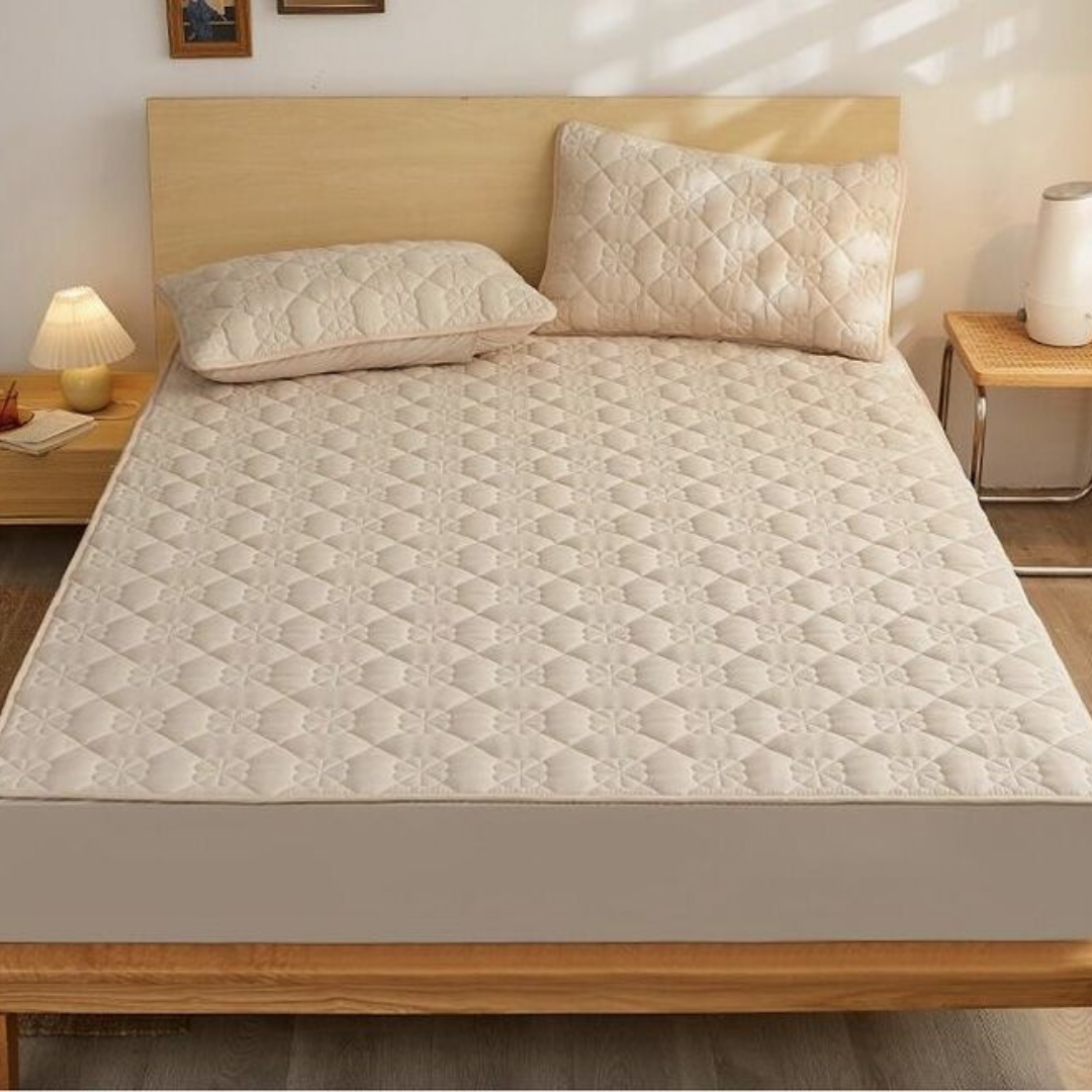 Soft Mattress Protector and Pillowcase Set
