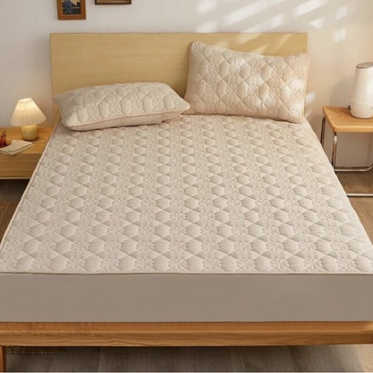 Soft Mattress Protector and Pillowcase Set