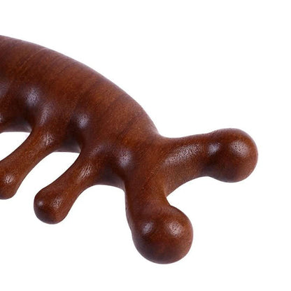 Premium Wood Massage Comb for Hair & Scalp Care