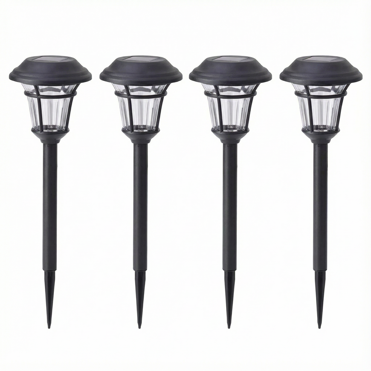 4PCS Solar LED waterproof ground lights for gardens