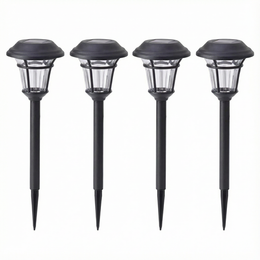 4PCS Solar LED waterproof ground lights for gardens