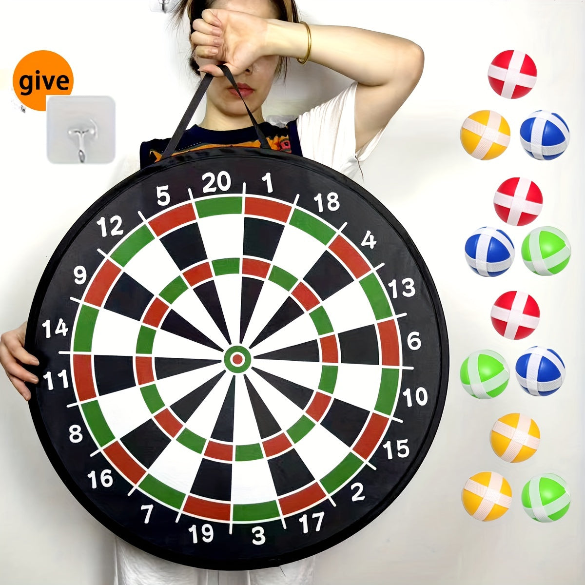 Big Portable Soft Tip Dartboard Set