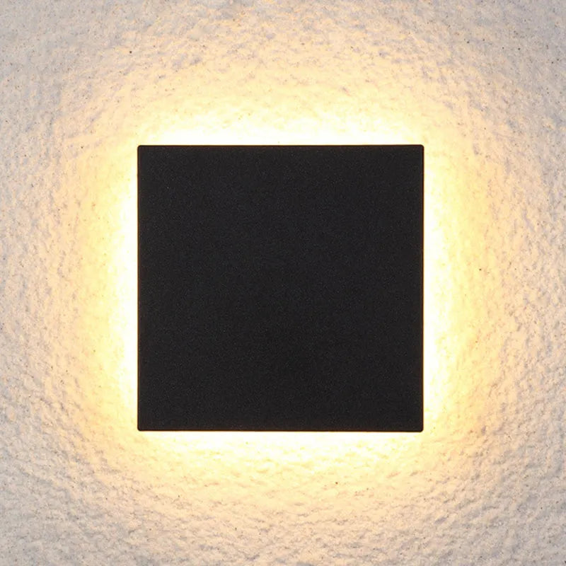 Sleek Outdoor LED Wall Light Metal Finish