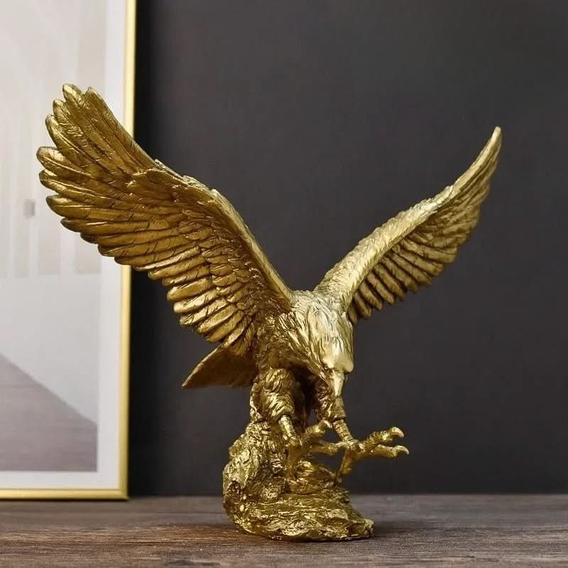Premium Golden Eagle Figurine – Luxury Home Decor - Yeezlab
