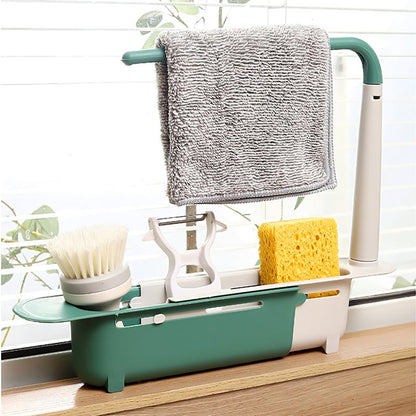Compact Kitchen Sink Tray Organizer