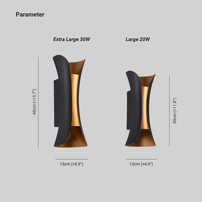 Contemporary Steel Outdoor Wall Light