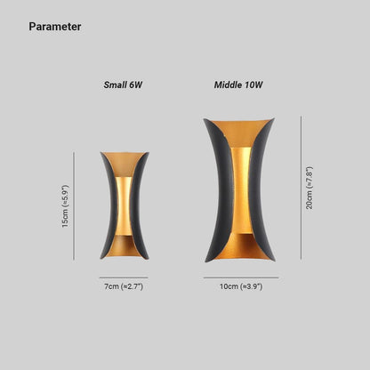 Contemporary Steel Outdoor Wall Light
