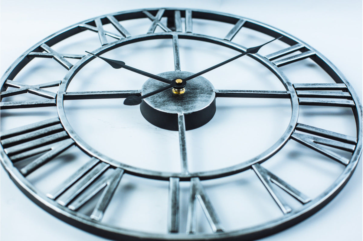 Big Vintage Metal Wall Clock