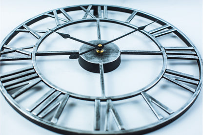 Big Vintage Metal Wall Clock