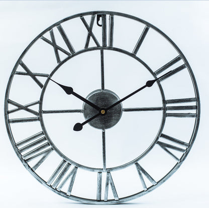 Big Vintage Metal Wall Clock