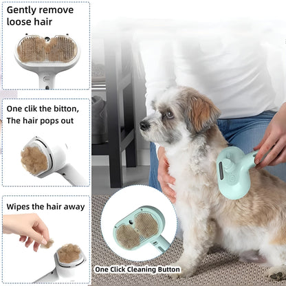 Pet Grooming Spray Brush for Fresh Coat