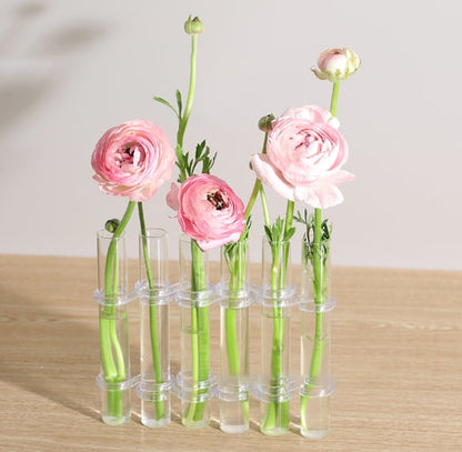 Adjustable Floral Glass Vase with Hinges