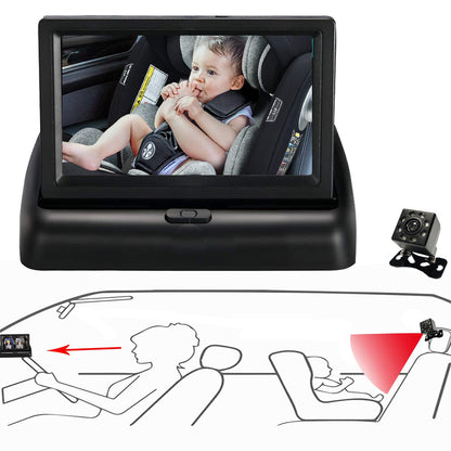 HD Baby Video Monitor with Clear Backseat View