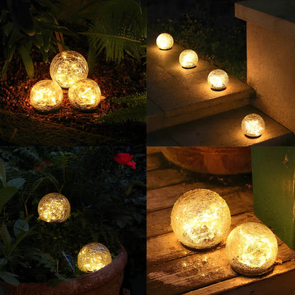 Outdoor Solar Powered Globe Lamp