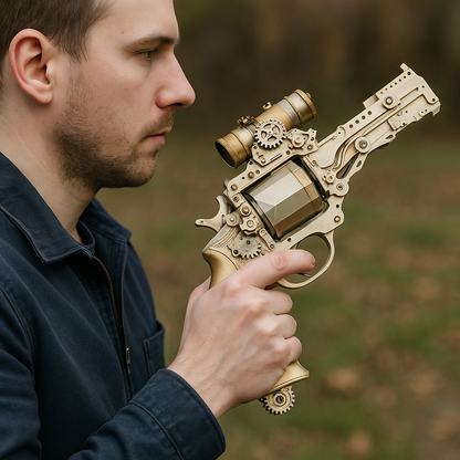 Handmade Wooden Puzzle Gun Toy Kit