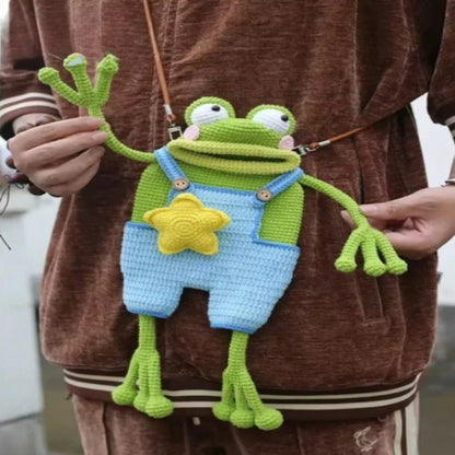 Funny Face Frog Tote Bag