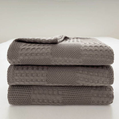 Soft Organic Waffle Weave Blanket