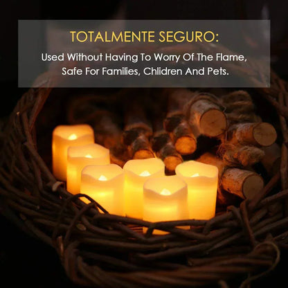 Warm LED Candle Set for Home Ambiance