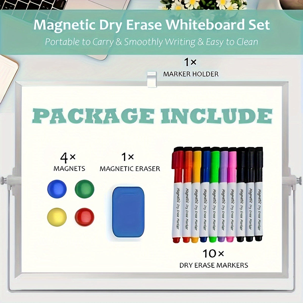 Double-Sided Magnetic Erasable Board
