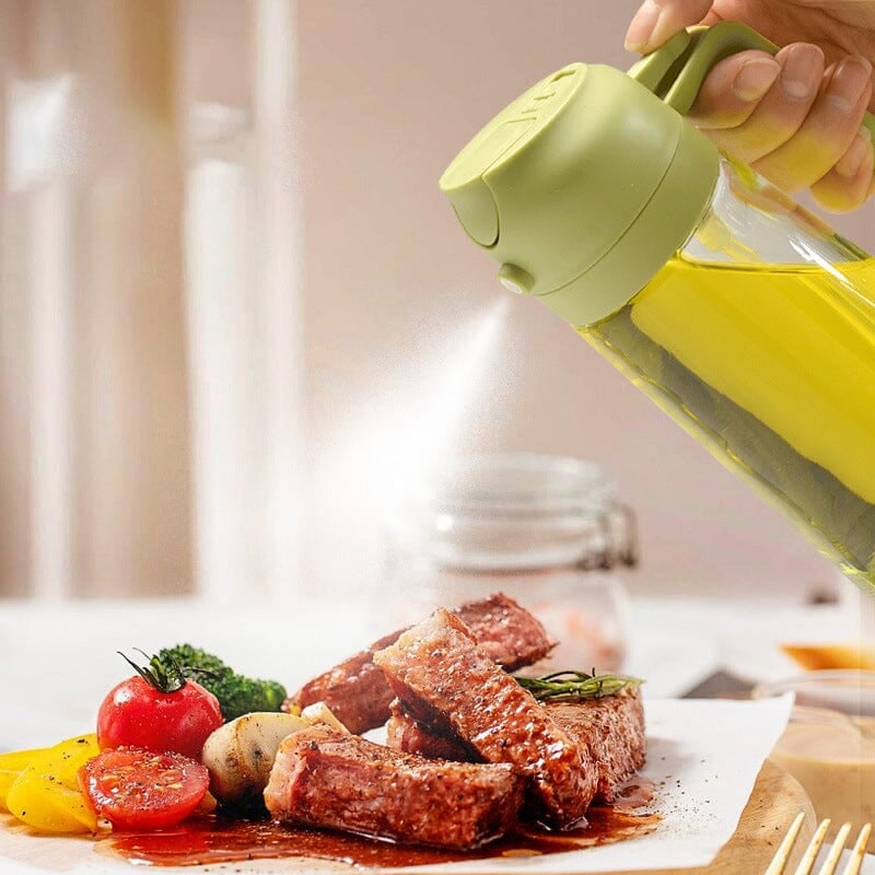 Premium Glass Oil Spray Bottle Dispenser