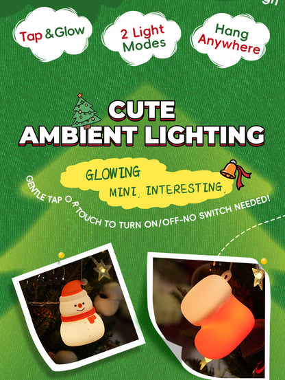 Fun Winter Silicone Nightlight Snowman Decoration