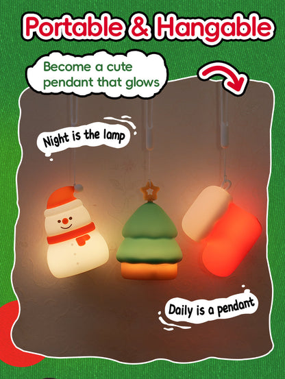 Fun Winter Silicone Nightlight Snowman Decoration