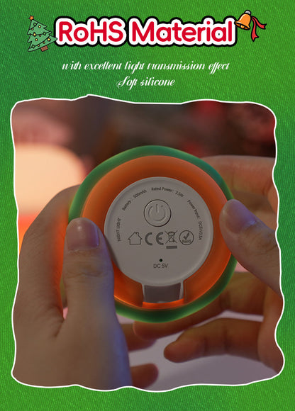 Fun Winter Silicone Nightlight Snowman Decoration