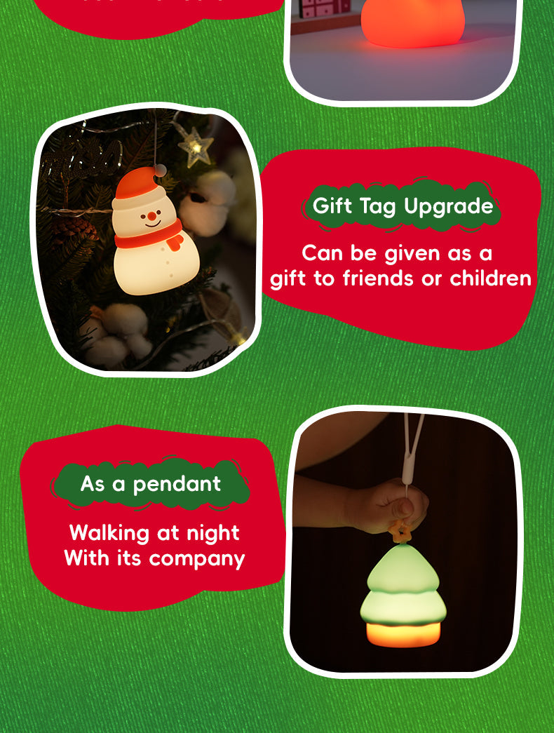 Fun Winter Silicone Nightlight Snowman Decoration