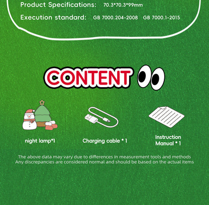 Fun Winter Silicone Nightlight Snowman Decoration