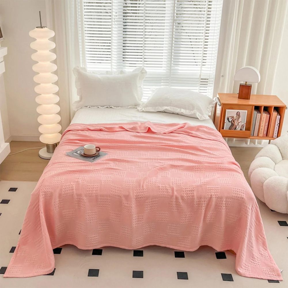 Soft Organic Waffle Weave Blanket